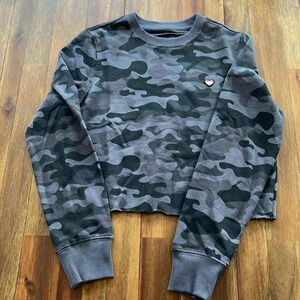 Spiritual Gangstar camo cropped sweatshirt